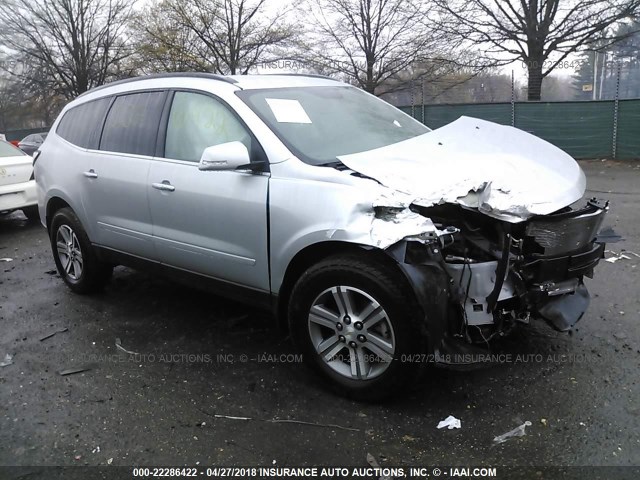 1GNKVGKD8FJ235985 - 2015 CHEVROLET TRAVERSE LT SILVER photo 1