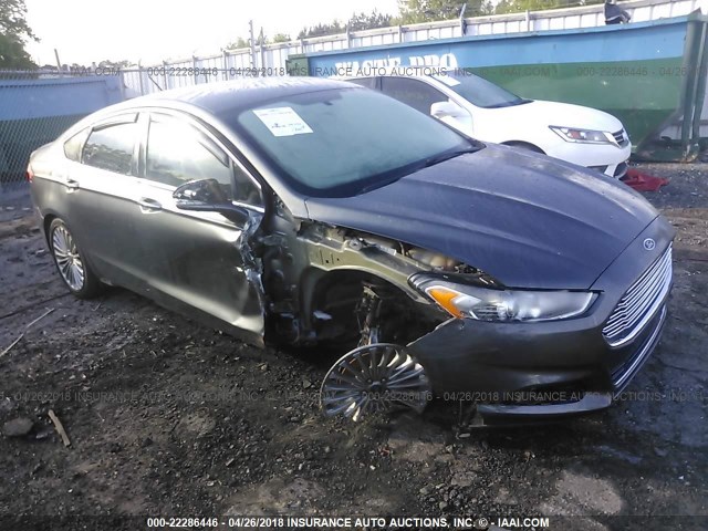 3FA6P0K90FR184470 - 2015 FORD FUSION TITANIUM GRAY photo 1