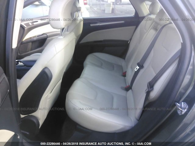 3FA6P0K90FR184470 - 2015 FORD FUSION TITANIUM GRAY photo 8