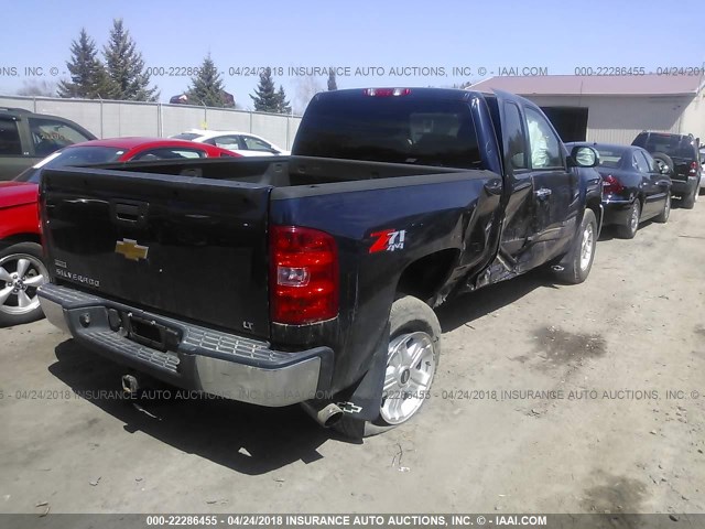 1GCRKSE71CZ292325 - 2012 CHEVROLET SILVERADO K1500 LT BLUE photo 4