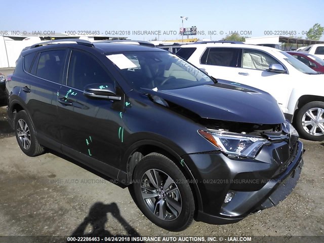 JTMWFREV0JJ728446 - 2018 TOYOTA RAV4 ADVENTURE/XLE ნაცრისფერი ფოტო 1