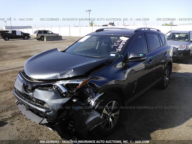 JTMWFREV0JJ728446 - 2018 TOYOTA RAV4 ADVENTURE/XLE ნაცრისფერი ფოტო 2