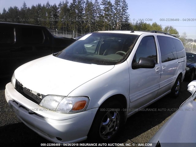 1GHDX03E03D187008 - 2003 OLDSMOBILE SILHOUETTE WHITE photo 2