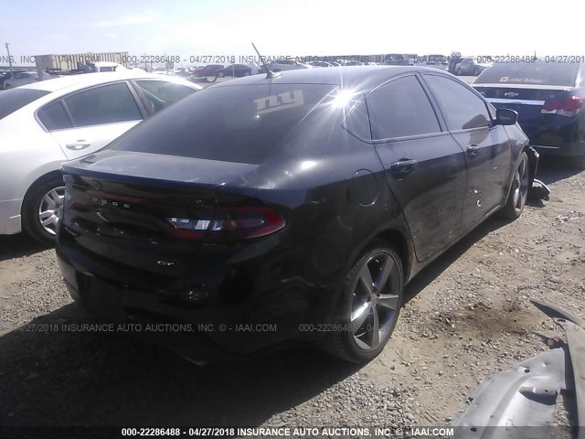 1C3CDFEB7GD685247 - 2016 DODGE DART GT BLACK photo 4