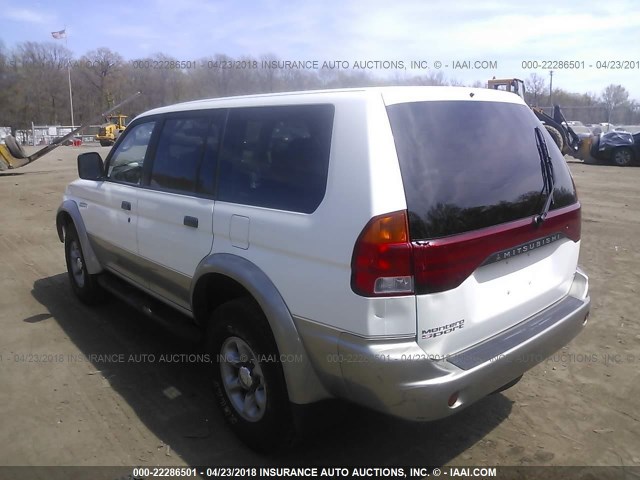 JA4MT31P6WP005851 - 1998 MITSUBISHI MONTERO SPORT LS WHITE photo 3