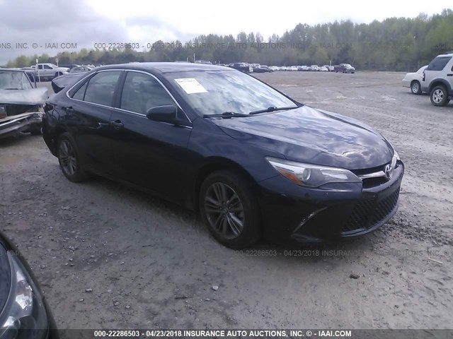 4T1BF1FK0FU935179 - 2015 TOYOTA CAMRY LE/XLE/SE/XSE BLACK photo 1
