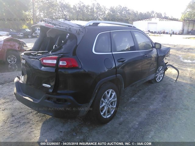 1C4PJLCB3JD553648 - 2018 JEEP CHEROKEE LATITUDE BLACK photo 4