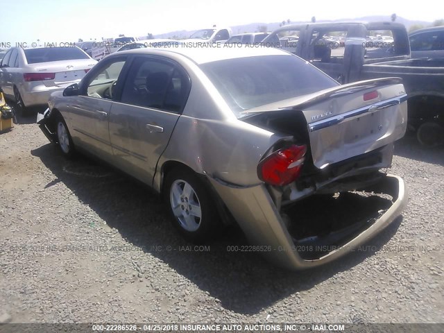 1G1ZT54805F246877 - 2005 CHEVROLET MALIBU LS 棕色 照片 3