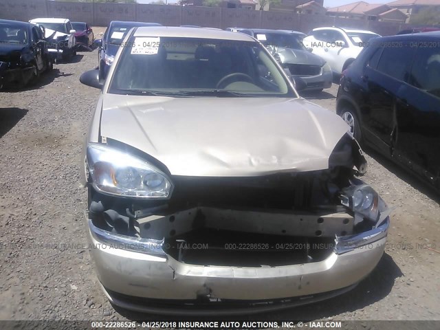 1G1ZT54805F246877 - 2005 CHEVROLET MALIBU LS 棕色 照片 6