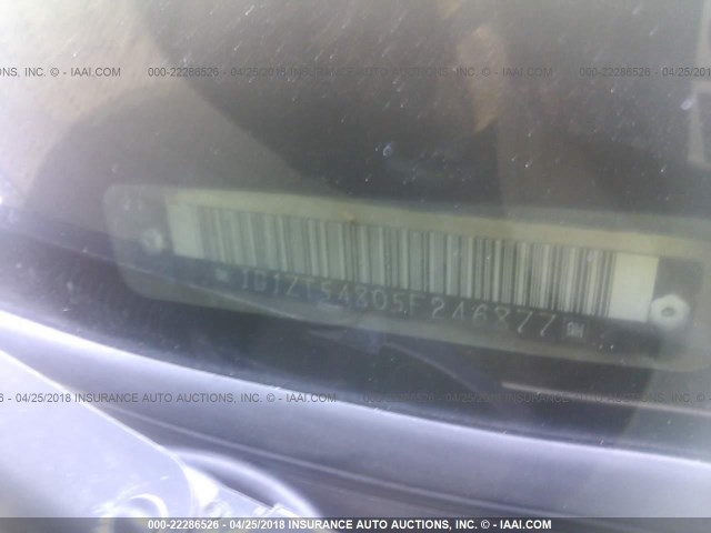 1G1ZT54805F246877 - 2005 CHEVROLET MALIBU LS 棕色 照片 9