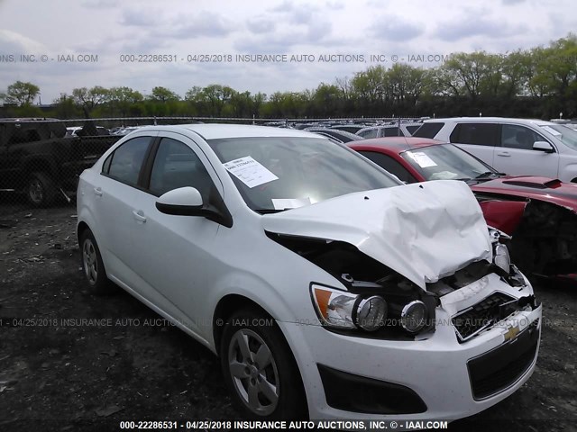 1G1JA5SH8F4180131 - 2015 CHEVROLET SONIC LS 白色 照片 1