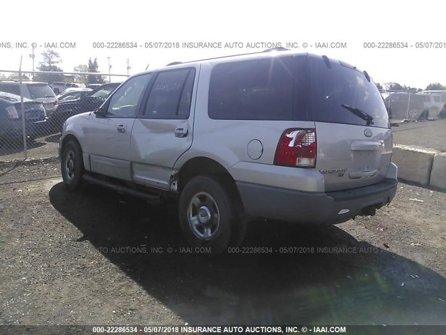 1FMPU16L83LB35901 - 2003 FORD EXPEDITION XLT SILVER photo 3