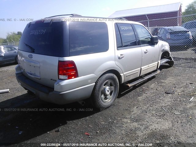 1FMPU16L83LB35901 - 2003 FORD EXPEDITION XLT SILVER photo 4