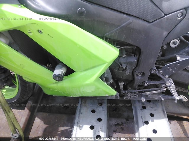 JKAZX4P178A042559 - 2008 KAWASAKI ZX600 P GREEN photo 9