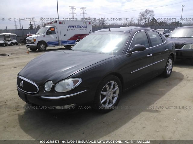 2G4WE567X51205720 - 2005 BUICK LACROSSE CXS BLACK photo 2