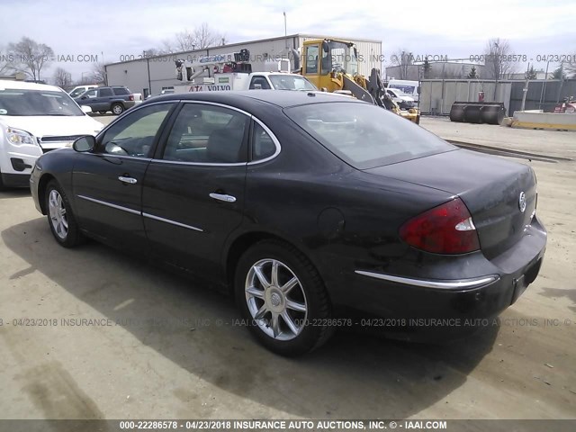 2G4WE567X51205720 - 2005 BUICK LACROSSE CXS BLACK photo 3