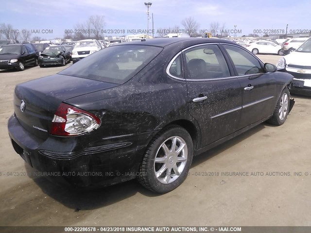 2G4WE567X51205720 - 2005 BUICK LACROSSE CXS BLACK photo 4