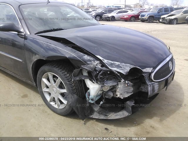 2G4WE567X51205720 - 2005 BUICK LACROSSE CXS BLACK photo 6