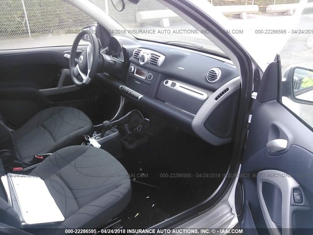 WMEEJ3BA1FK800282 - 2015 SMART FORTWO PURE/PASSION WHITE photo 5