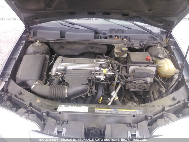 1G8AL52F74Z196394 - 2004 SATURN ION LEVEL 3 GRAY photo 10