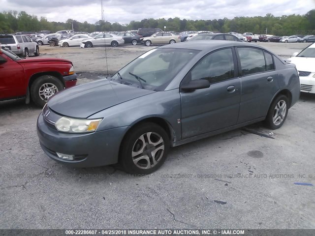 1G8AL52F74Z196394 - 2004 SATURN ION LEVEL 3 GRAY photo 2