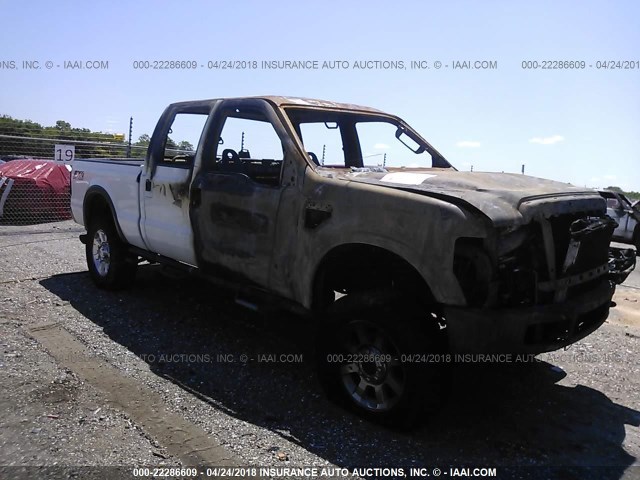 1FTSW21R58EE02160 - 2008 FORD F250 SUPER DUTY WHITE photo 1