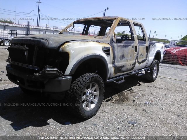 1FTSW21R58EE02160 - 2008 FORD F250 SUPER DUTY WHITE photo 2