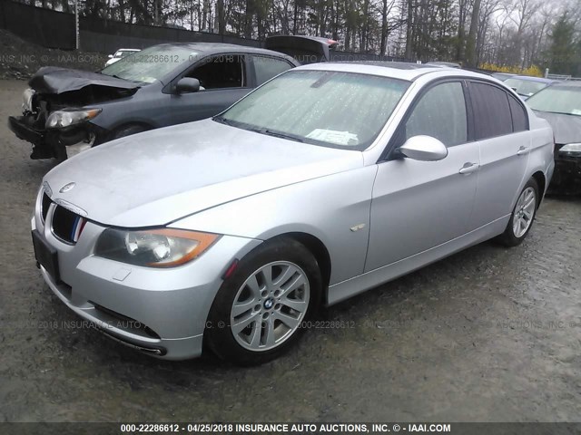 WBAVD13576KV05812 - 2006 BMW 325 XI SILVER photo 2