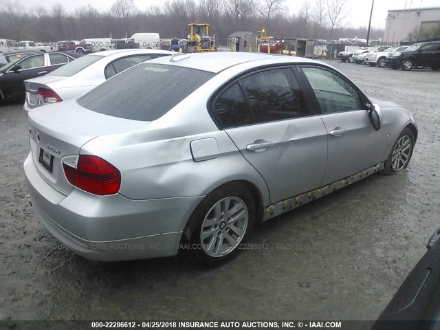 WBAVD13576KV05812 - 2006 BMW 325 XI SILVER photo 4