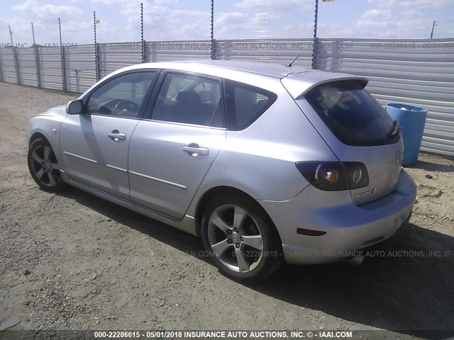 JM1BK143X41115444 - 2004 MAZDA 3 HATCHBACK SILVER photo 3