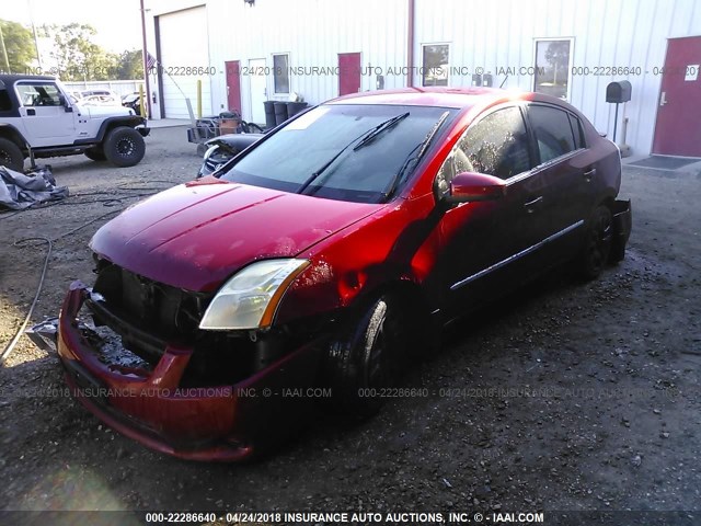 3N1AB6AP5BL607081 - 2011 NISSAN SENTRA 2.0/2.0S/SR/2.0SL RED photo 2