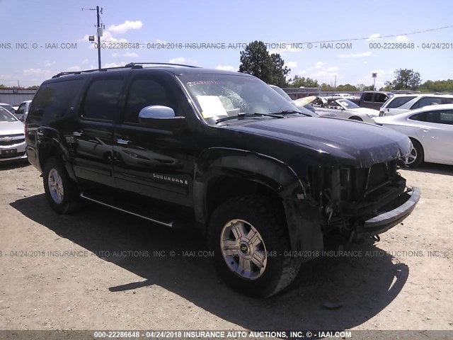 3GNFK16337G306277 - 2007 CHEVROLET SUBURBAN K1500 BLACK photo 1