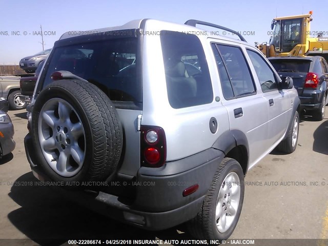 SALNY22273A223328 - 2003 LAND ROVER FREELANDER SE SILVER photo 4