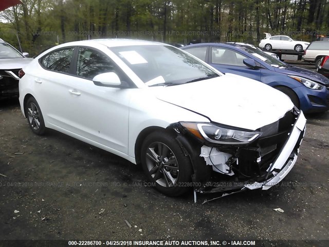 5NPD84LF7JH290548 - 2018 HYUNDAI ELANTRA SEL/VALUE/LIMITED WHITE photo 1