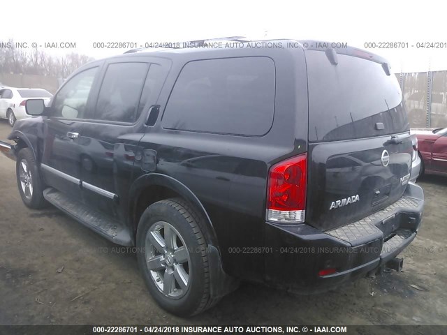 5N1BA0NE3EN611849 - 2014 NISSAN ARMADA PLATINUM BLACK photo 3