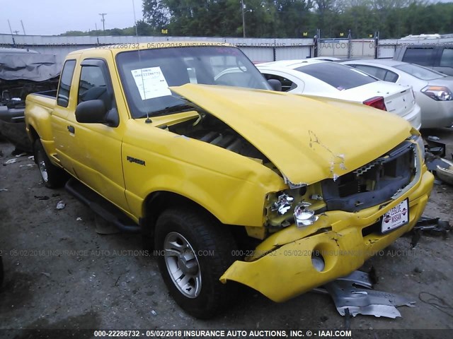 1FTYR14V23PA39169 - 2003 FORD RANGER SUPER CAB YELLOW photo 1