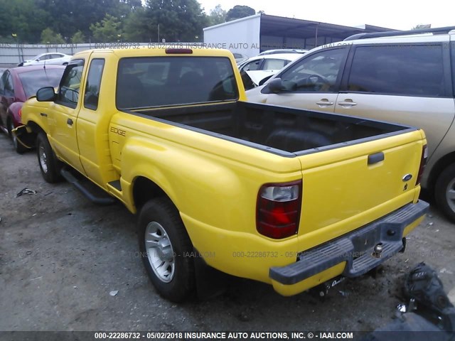 1FTYR14V23PA39169 - 2003 FORD RANGER SUPER CAB YELLOW photo 3
