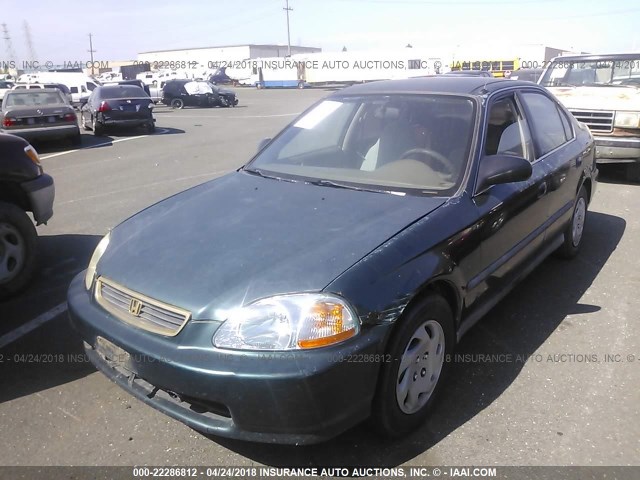 2HGEJ6503TH504686 - 1996 HONDA CIVIC LX/EX GREEN photo 2