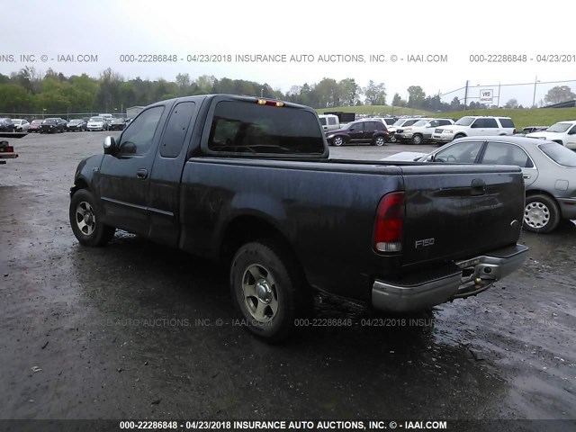 1FTZX17291NB55571 - 2001 FORD F150 BLUE photo 3