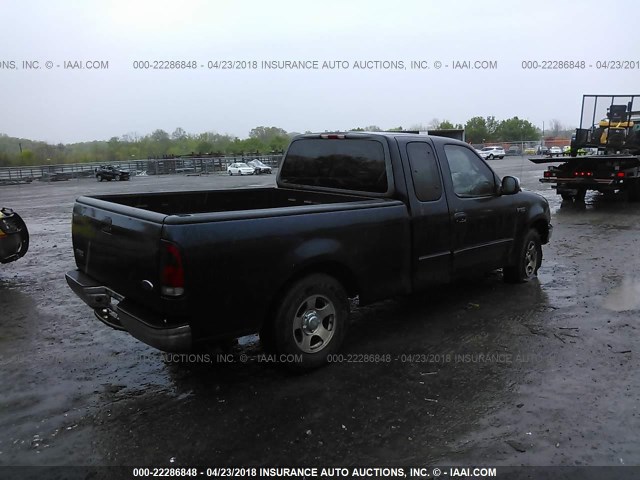 1FTZX17291NB55571 - 2001 FORD F150 BLUE photo 4
