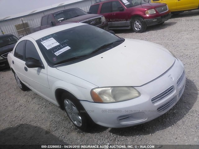 1B3EL36XX3N586637 - 2003 DODGE STRATUS SE WHITE photo 1