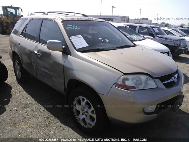 2HNYD18682H518436 - 2002 ACURA MDX TOURING GOLD photo 1
