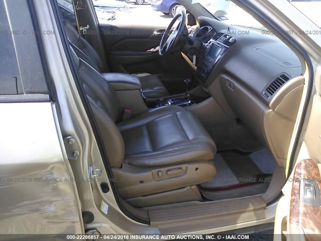 2HNYD18682H518436 - 2002 ACURA MDX TOURING GOLD photo 5