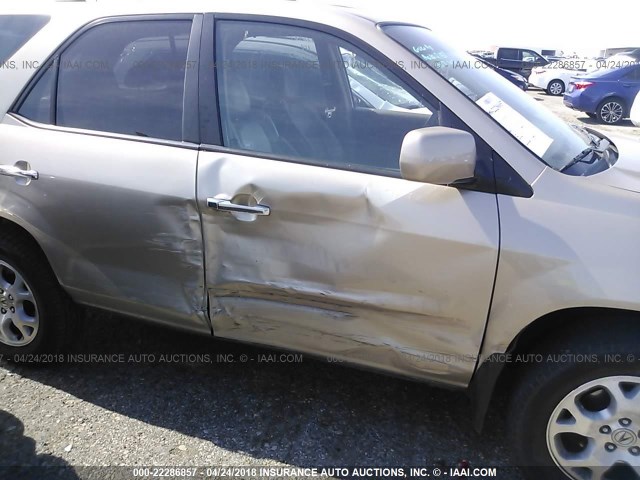 2HNYD18682H518436 - 2002 ACURA MDX TOURING GOLD photo 6