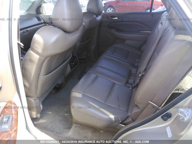 2HNYD18682H518436 - 2002 ACURA MDX TOURING GOLD photo 8