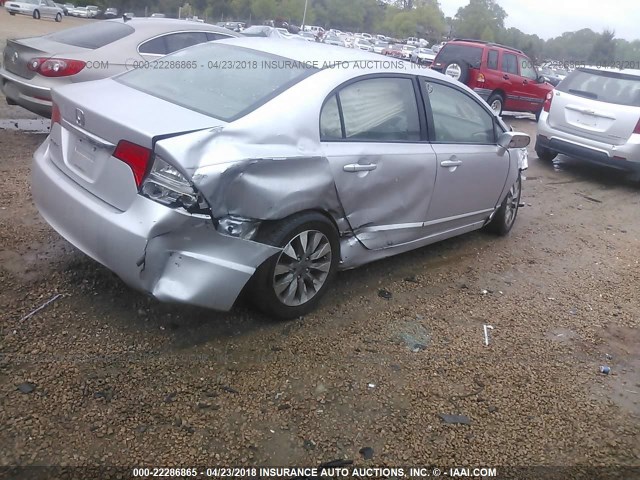 2HGFA1F94AH548813 - 2010 HONDA CIVIC EXL SILVER photo 4