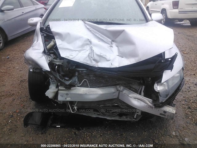 2HGFA1F94AH548813 - 2010 HONDA CIVIC EXL SILVER photo 6