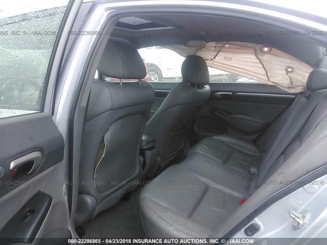 2HGFA1F94AH548813 - 2010 HONDA CIVIC EXL SILVER photo 8