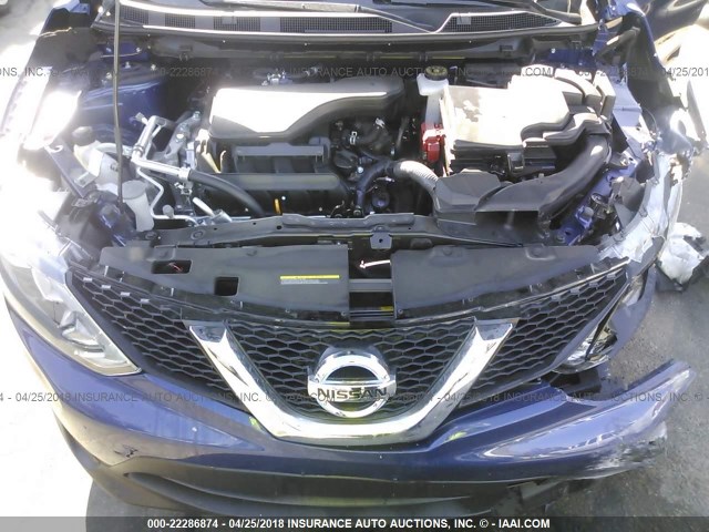 JN1BJ1CP0JW105403 - 2018 NISSAN ROGUE BLUE photo 10