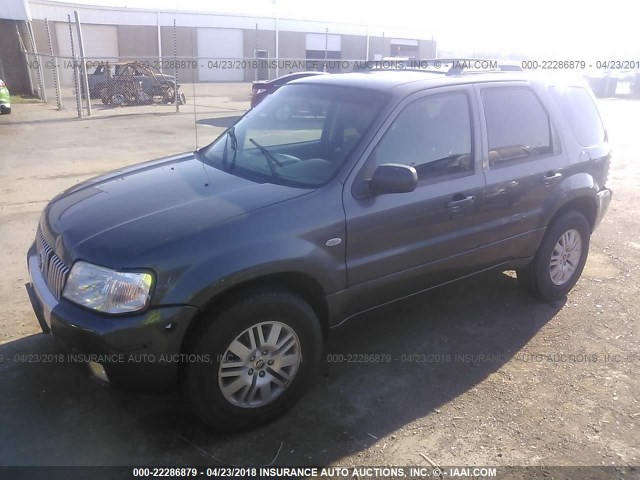 4M2YU57186KJ13141 - 2006 MERCURY MARINER GRAY photo 2